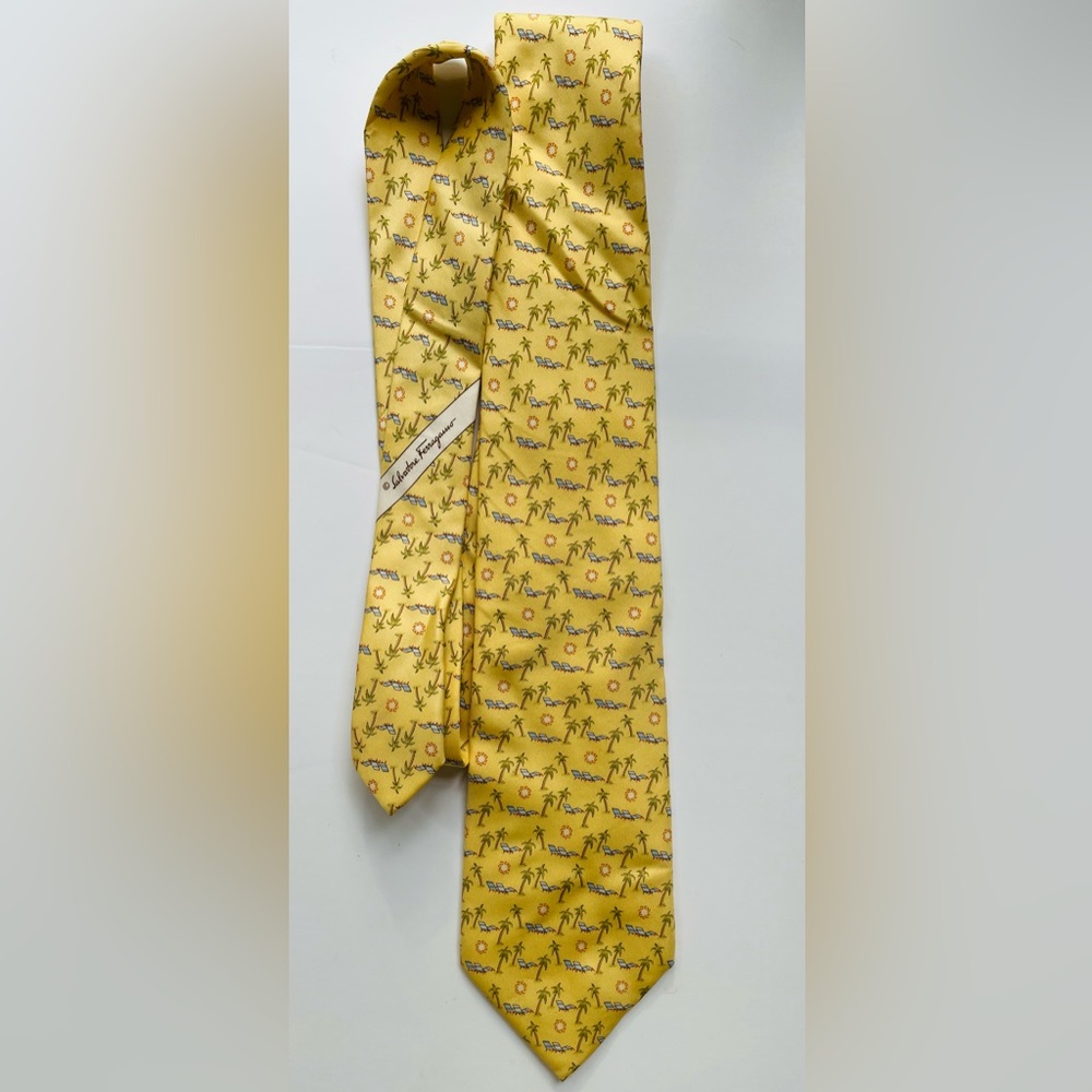 Salvatore Ferragamo silk tie